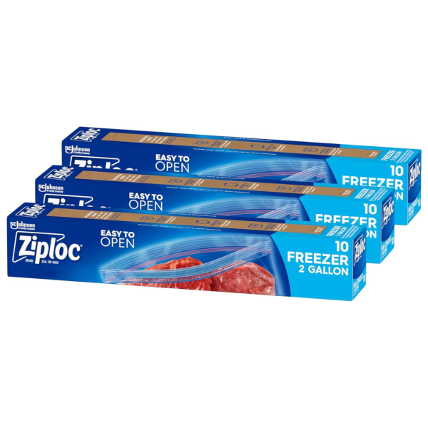 30-Count Ziploc Two Gallon Grip  n Seal Food Storage Freezer Bags on Sale
