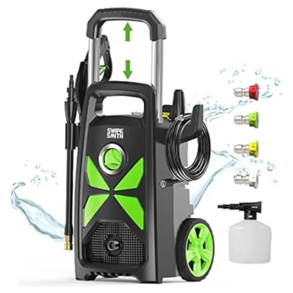 Swipesmith 2500 Max PSI 2.4 GPM Pressure Washer With Telescopic Handle Supply