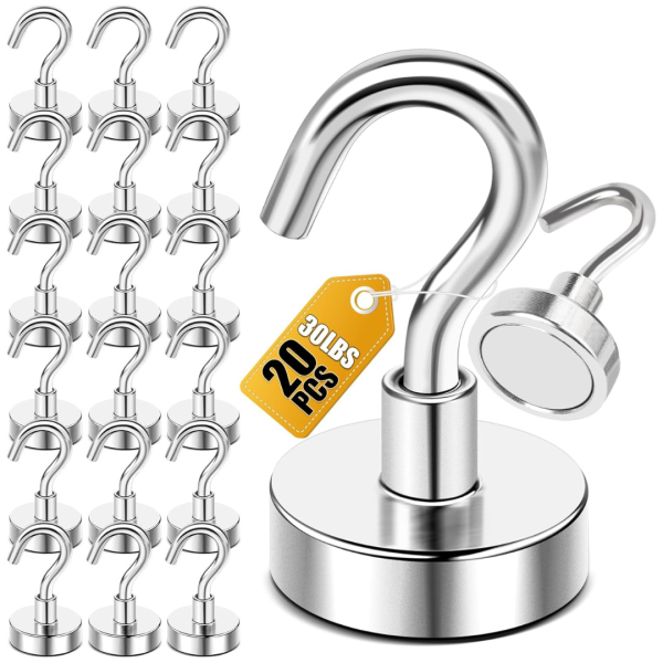 20-Pack Diymag 30lbs Heavy Duty Magnetic Hooks Online now