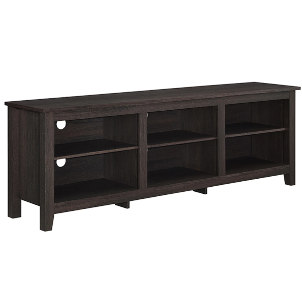 Woven Paths Open Storage TV Stand For TVs Up To 80  For Discount