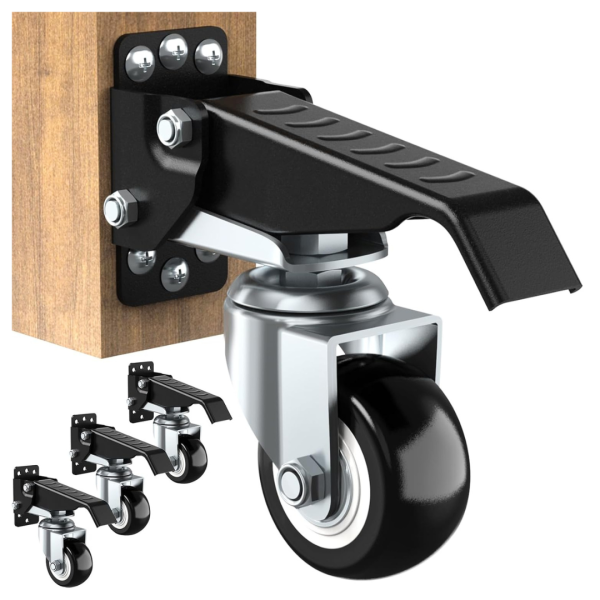 Solejazz 600lb Heavy Duty Retractble Workbench Caster Wheel Kit For Cheap