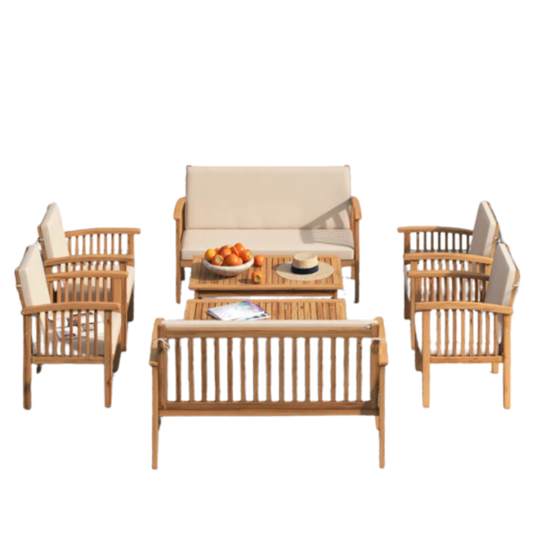 Wade Logan Amorae 8 Piece Sofa Seating Group For Sale