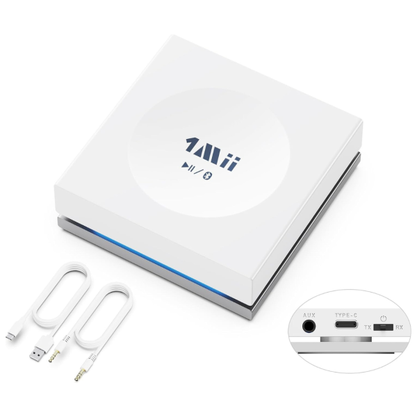 1Mii 2-in-1 3.5mm Aux Bluetooth Transmitter Receiver With Touch-Control For Cheap