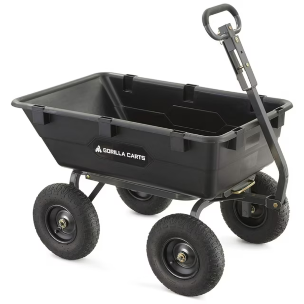 Gorilla GOR6PS Heavy-Duty Poly Yard Dump Cart (1200-Lb Capacity) Online Sale