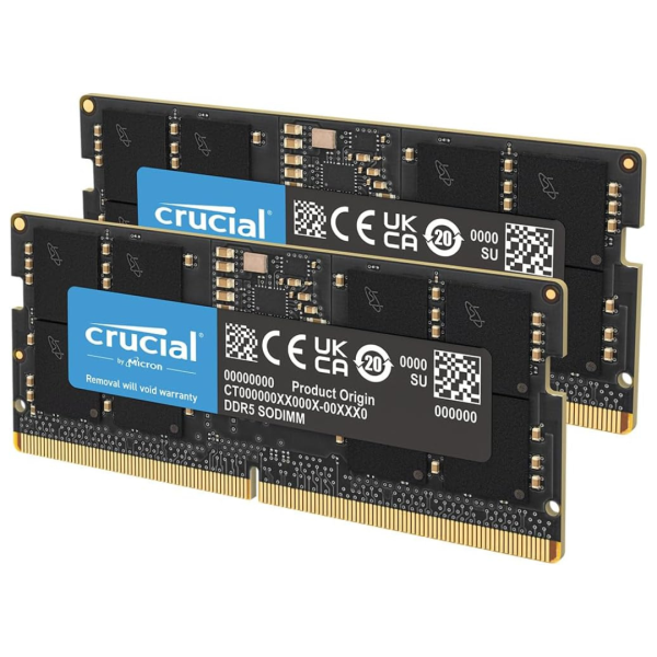 Crucial 96GB (2x48GB) SODIMM 262-Pin DDR5 Laptop Memory For Sale
