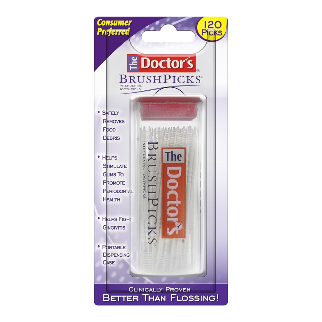 120-Count The Doctor s BrushPicks Interdental Toothpicks Online Sale